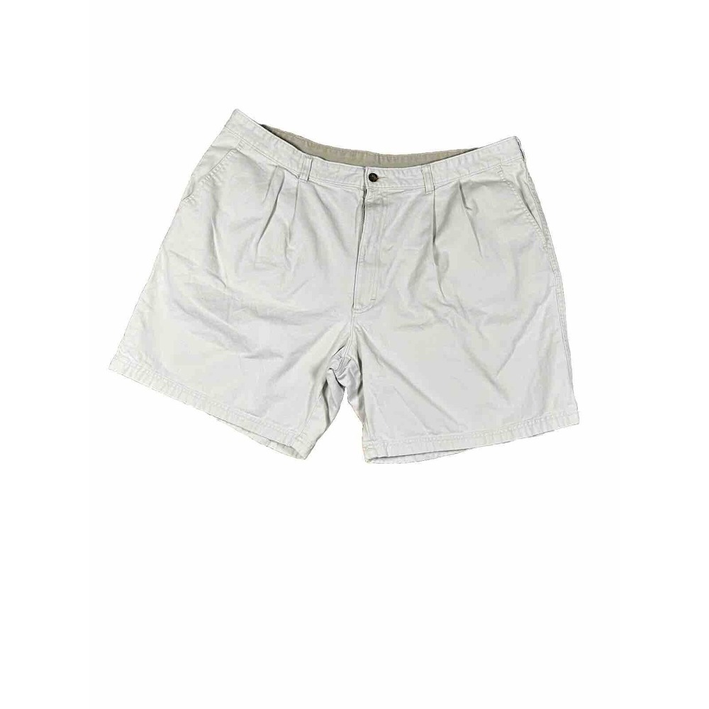 WOOLRICH Shorts Men’s 40‎ Flat Front Workwear Khaki Tan 100% Cotton Canvas Pants